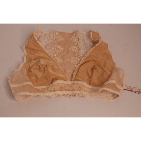 NWOT Victoria Secret Dream Angel Bralette Pull Over Cream/Beige Lace Size Small - Picture 6 of 14